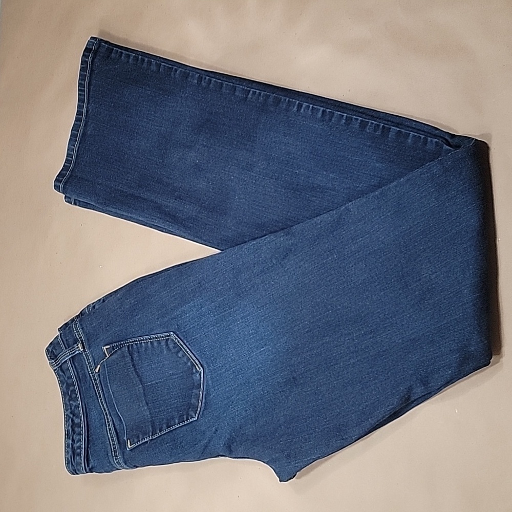 Massimo Curvy Bootcut, Size 8 Long Blue Jeans, Gently Used Condition.